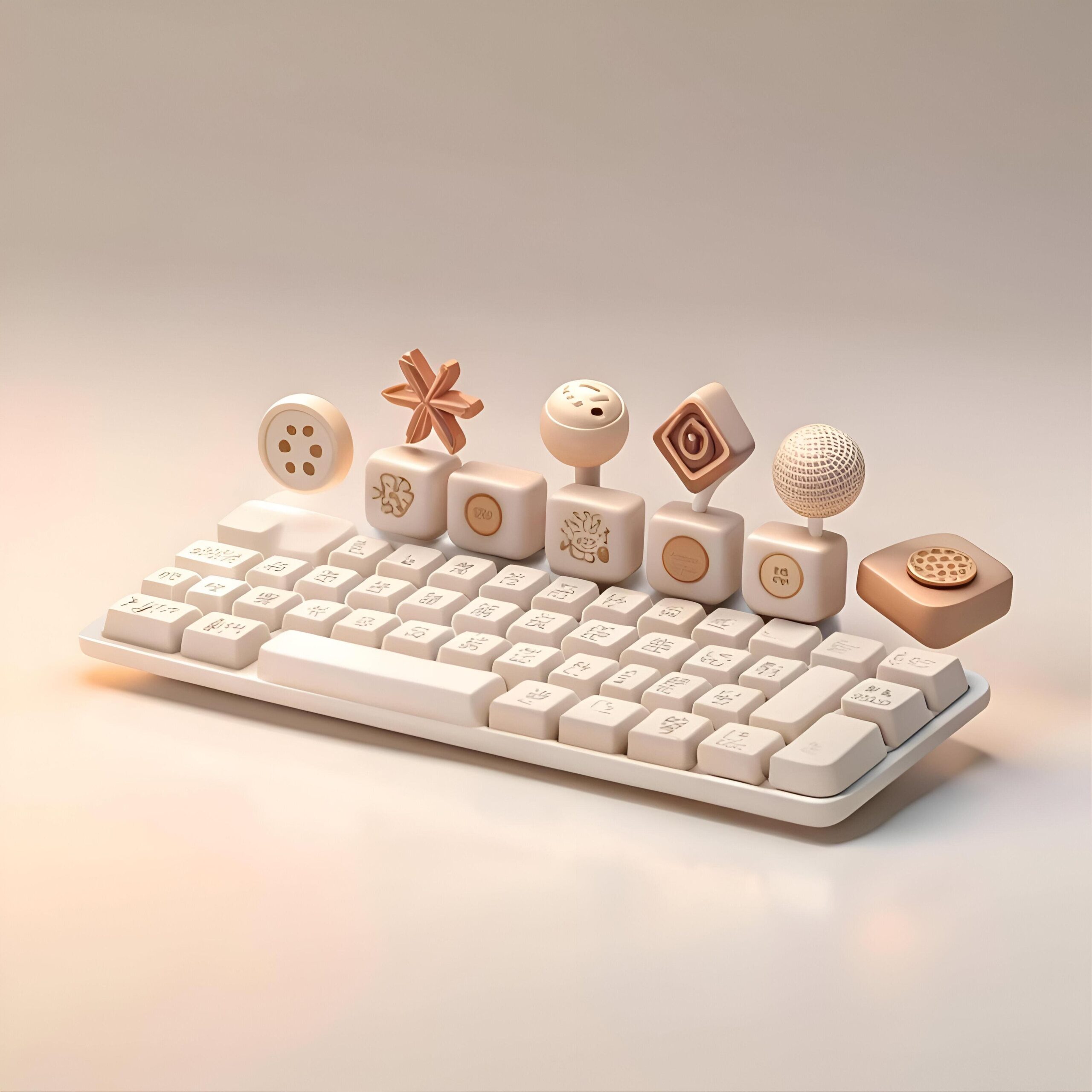 minimalistyczna-ilustracja-3d-bialej-klawiatury-z-roznymi-bezowymi-abstrakcyjnymi-ksztaltami-na-gorze (1) (1)